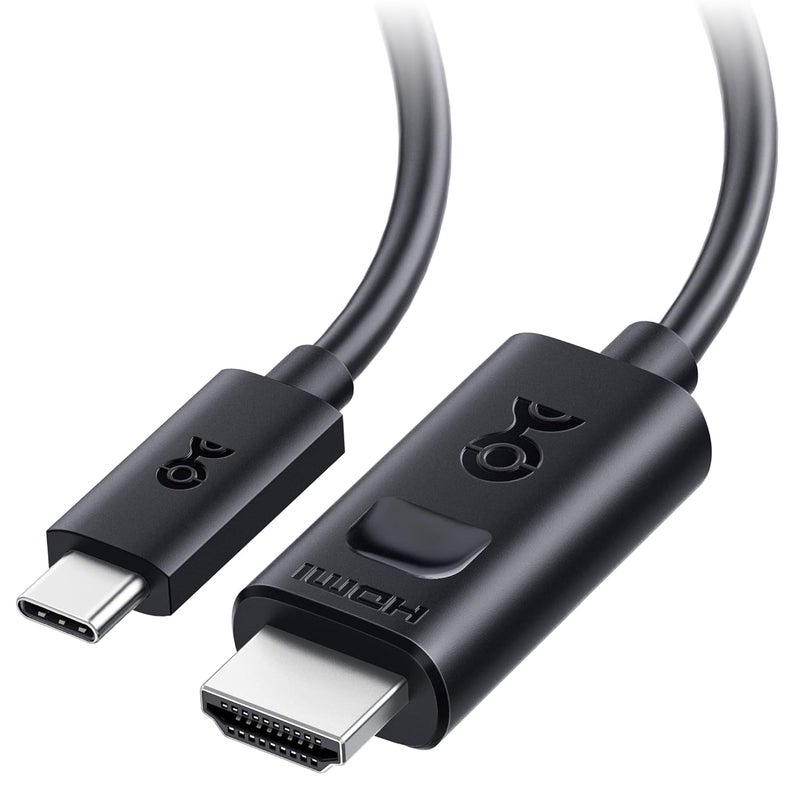 CableMatters كابل USB C إلى HDMI 2.1 أحادي الاتجاه - 15 قدم، يدعم 4K@240Hz و 8K@60Hz، HDR - متوافق مع Thunderbolt 4 و Thunderbolt 5 و USB 4 مع MacBook Pro و XPS و ThinkPad - أقصى دقة 4K@60Hz على macOS - Image 1